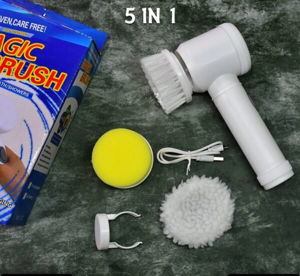 5in1 Home Kitchen Electric Cleaning Brush, Electric Spin Scrubber